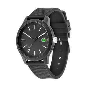 Unisex Lacoste Black Watch with Black Silicone Strap